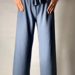 شلوار پلاتزو زنانه زمستانی آبی