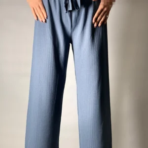 شلوار پلاتزو زنانه زمستانی آبی